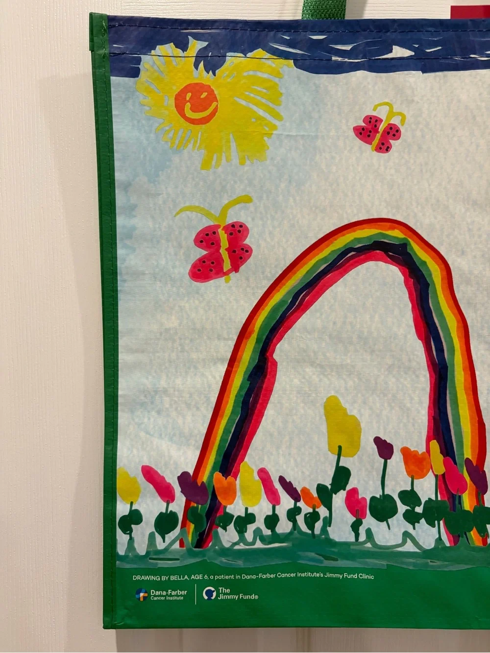 Homegoods/ TJ Maxx Kids Rainbow & Butterfly Reusable Tote Bag 🌈🦋🛍️